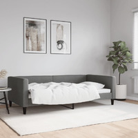 Vidaxl Day Bed Dark Gray 39.4""X74.8"" Fabric