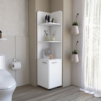 Freestanding Cabinet Kairatu  One Drawer  White Finish(D0102Hgemlw)