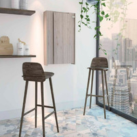 Foldable Table Tacoma  Seven Interior Shelves  Light Gray Finish(D0102Hgedna)