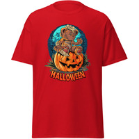 Halloween Pumpkinhead Teddy Bear Blackt-Shirt Merchyprint  Size M(D0102Hgdnm7)