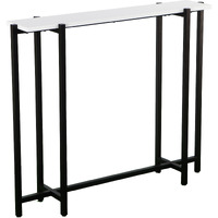 36 White And Black Frame Console Table