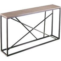52 Taupe And Gray Faux Stone Frame Console Table