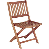 Brown Solid Wood Deck Chair
