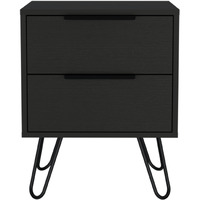 22 Black Wengue Two Drawer Nightstand