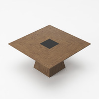 59 Walnut Square Solid Manufactured Wood Dining Table