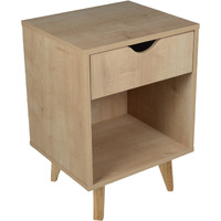 22 Natural One Drawer Nightstand