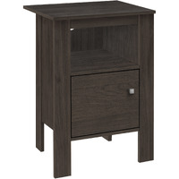 24 Brown Nightstand With Cabinet Storage
