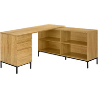 60 Brown And Black Computer Desk