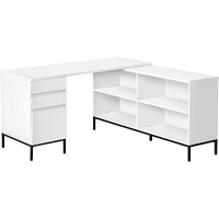 60 White And Black Computer Desk