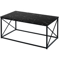 Set Of Three 42 Black Rectangular Coffee Table