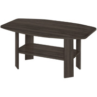 Set Of Three 36 Oak Rectangular Coffee Table With Three Shelves
