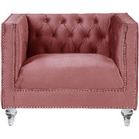 39 Black Tufted Arm Chair