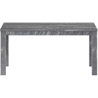 35 Gray Rustic And Distressed Rectangular Solid Wood Dining Table