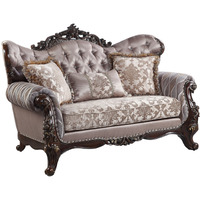70 Pink And Brown Love Seat And Toss Pillows