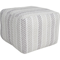 18 Gray 100% Cotton Ottoman