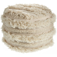 18 Ivory 100% Cotton Ottoman