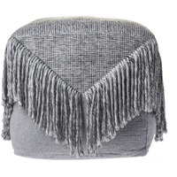 18 Gray Wool Ottoman