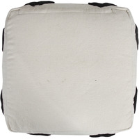 18 White 100% Cotton Ottoman