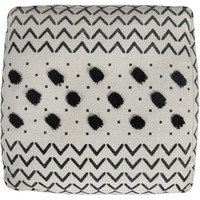 18 White 100% Cotton Ottoman