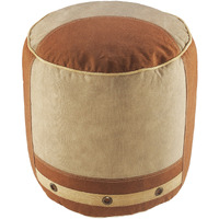 16 Tan 100% Cotton Ottoman