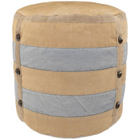 16 Tan 100% Cotton Ottoman