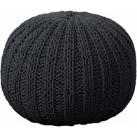 20 Black 100% Cotton Ottoman