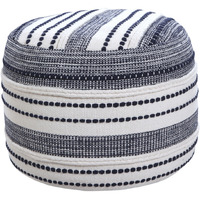 18 Blue 100% Cotton Ottoman