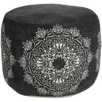 18 Black 100% Cotton Ottoman