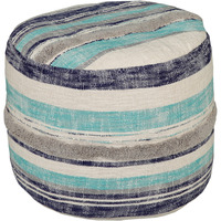 18 Blue 100% Cotton Ottoman
