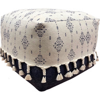 18 Blue 100% Cotton Ottoman