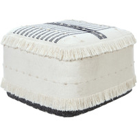 18 White 100% Cotton Ottoman