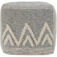 16 Gray Polyester Ottoman