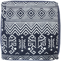 18 Blue 100% Cotton Ottoman