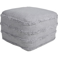 18 Gray 100% Cotton Ottoman
