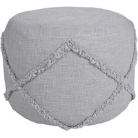18 Gray 100% Cotton Ottoman