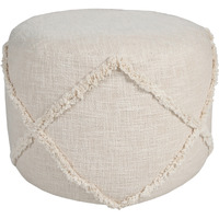 18 Cream 100% Cotton Ottoman