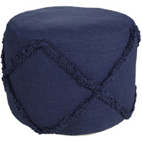 18 Blue 100% Cotton Ottoman