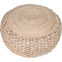 20 Tan Jute Ottoman