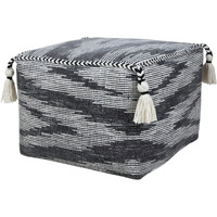 18 Gray 100% Cotton Ottoman