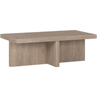 44 Gray Manufactured Wood Rectangular Coffee Table