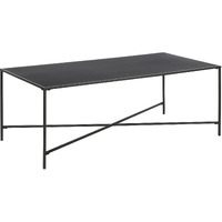48 Black Steel Rectangular Coffee Table