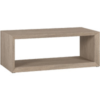 48 Gray Rectangular Coffee Table With Shelf