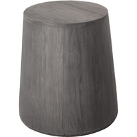18 Ebony Solid Wood Round End Table