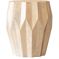 23 White Solid Wood Round End Table