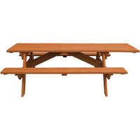 Cedar Chest Solid Wood Outdoor Picnic Table