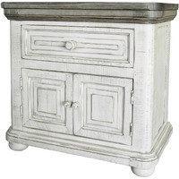27 Ivory One Drawer Nightstand