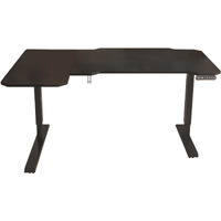 59 Adjustable Black L Shape Standing Desk