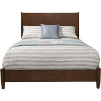 Brown Solid And Manufactured Wood King Bed