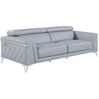 Blue Top Grain Leather 6 Or More Person Seating Set