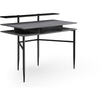 43"" Gray And Black Writing Desk